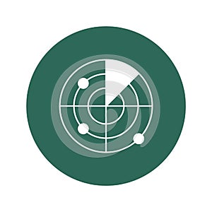 Radiolocation vector icon which can easily modify or edit.