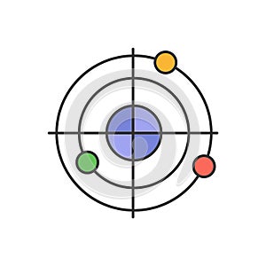 Radiolocation vector icon which can easily modify or edit.