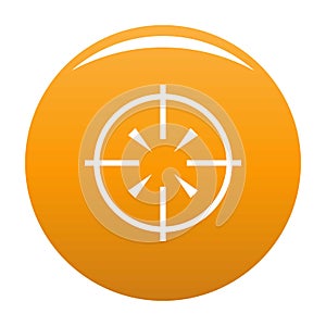 Radiolocator icon vector orange