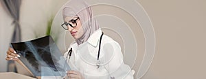 Radiology diagnostics doctor woman x-ray office