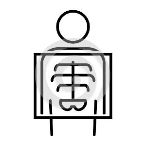 Radiology icon on a white background.