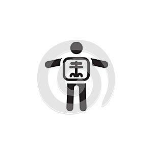 Radiology and Medical Services Icon. Flat Design