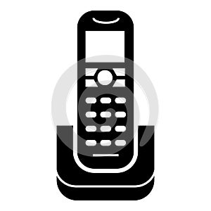 Radiophone icon, simple style