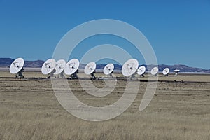 Radiotelescopes at the Very Large Array, the National Radio Observatory in New Mexico,USA