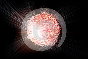 Radiotherapy of cancer concept