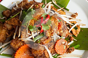 Radish Cake Thai Food Dish