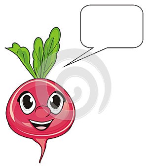 Radish with footnote