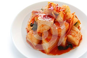 Radish kimchi , korean food