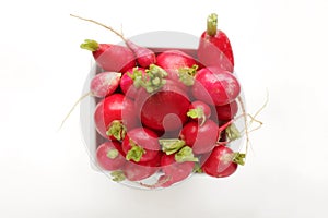 Radishes in a pint