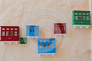 raditional balconies - souvenirs from Malta