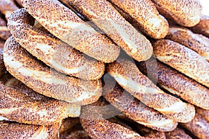 Raditional Turkish Bagels Simit