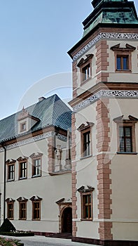 Radom old town church and castle in city center
