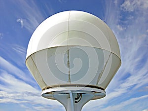 Radome on a ship