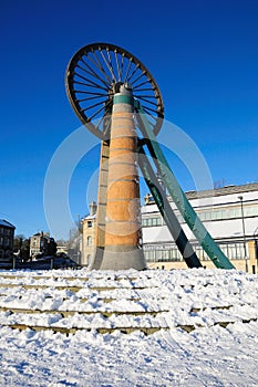 Radstock Miners Wheel memorial