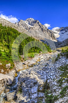 Rae Glacier and Elbow Lake