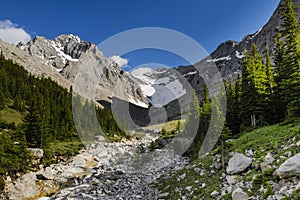 Rae Glacier and Elbow Lake