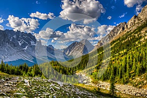 Rae Glacier and Elbow Lake