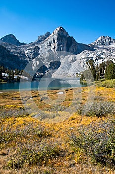 Rae Lakes basin on the John Muir Trail in Kings Canyon Nation Park