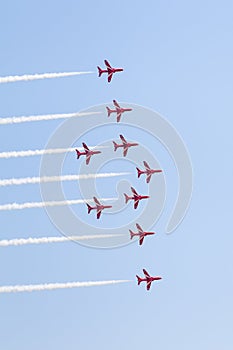 RAF Aerobatics Display Team the Red Arrows