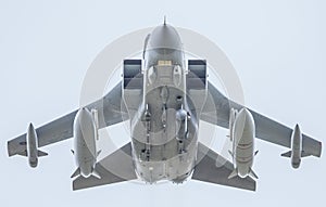 RAF fighter jet with missiles