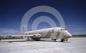 RAF Nimrod Aircraft on tarmac