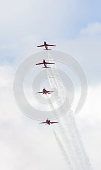 RAF Red Arrow aerobatic show in Tallinn, Estonia