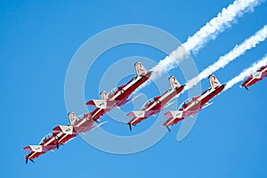 RAF Red Arrows Performing a Show