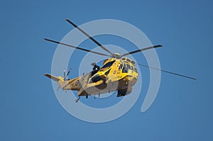 RAF Sea King rescue helicopter