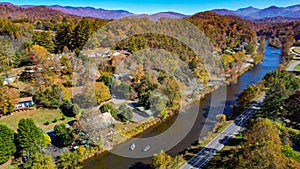 Raft River fishing in Western North carolina