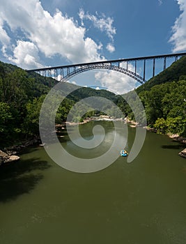 Rafters at the New River Gorge Bridge in West Virginia