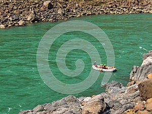 Rafting on Ganga river in Rishikesh, Uttarkhand, India