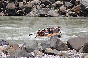 Rafting in the Ganges