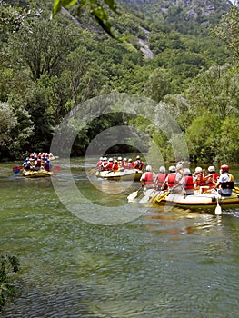 Rafting on river Cetina 1