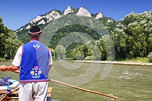 Rafting on river Dunajec, Slovakia