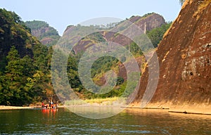 Rafting on the River of Nine Bends, Wuyishan
