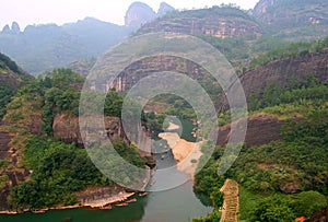 Rafting on the River of Nine Bends, Wuyishan