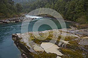 Rafting river of Patagonia