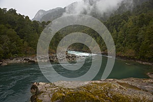 Rafting river of Patagonia