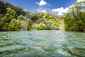 Rafting river Vah, Slovakia