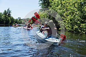 Rafting on the Vorskla River.