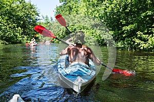 Rafting on the Vorskla River.