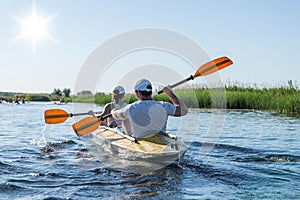 Rafting on the Vorskla River.