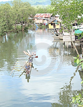 Rafting wood