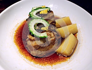 Rafute - okinawan braised pork belly in sugarcane juice