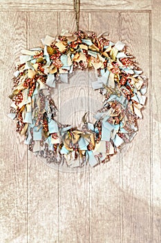 Rag Rug Wreath