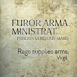 Rage supplies arms Virgil Lat