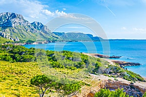 Ragged coast of Mallorca at Cap Ferrutx