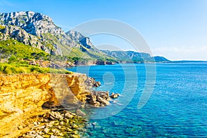 Ragged coast of Mallorca at Cap Ferrutx