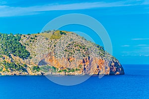 Ragged coast of Mallorca at Cap Vermell