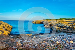 Ragged coast of Mallorca at Porto Cristo